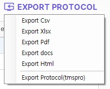 서브메뉴, Export protocol