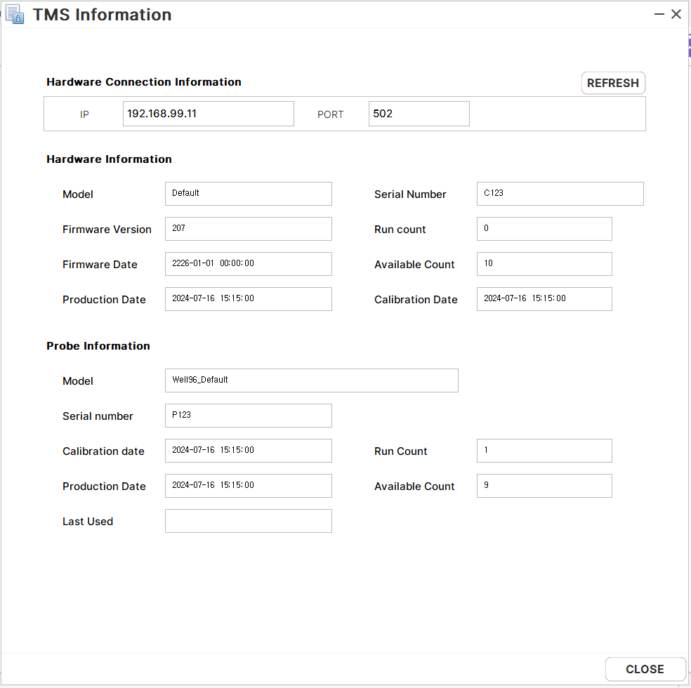 [Seegene_tms] SeeGene TMS MONITORING
<br> ㆍ개발언어: Microsoft .Net Framework 4.5 (C# Application)
 ㆍ개발툴: Microsoft Visual Studio, Windows Server 2022
 ㆍ개발시기: 작업 시기 : 2023. 11
<br>