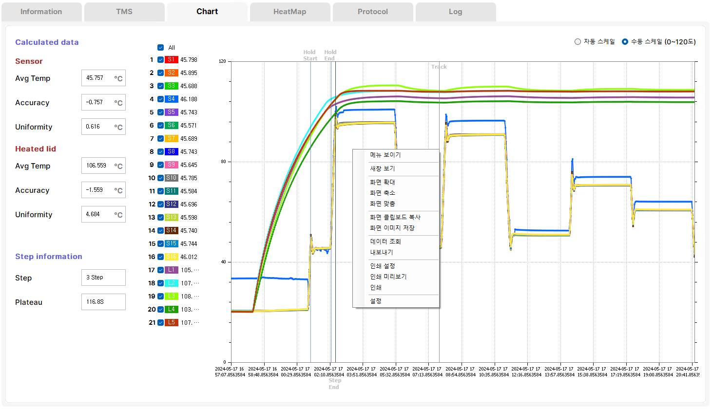 [Temperatureall] 온도 관련
<br> ㆍ개발언어: Microsoft .Net Framework(C# Application)
 ㆍ개발툴: Microsoft Visual Studio, Windows Server
 ㆍ개발시기: 작업 시기 : 2024. 01
<br>